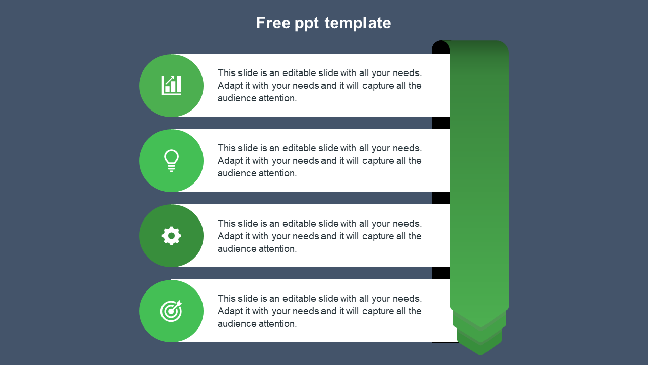 free ppt template-green